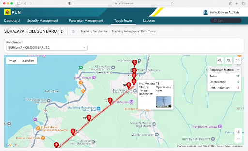 SUTET Tower Footprint Application